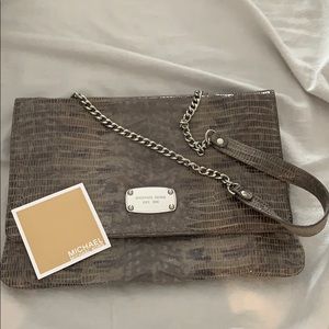Michael Kors large clutch with removal strap
